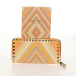 Valentino Garavani Rockstud Zip Around Wallet Striped Leather - image 13