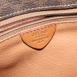 Celine Vintage Macadam Circle Logo Shoulder Bag Canvas and Leather - image 6