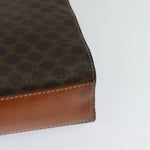 Celine Vintage Macadam Circle Logo Shoulder Bag Canvas and Leather - image 12