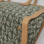 Christian Dior Vintage Trotter Double Pocket Tote Diorissimo Canvas Large - image 12
