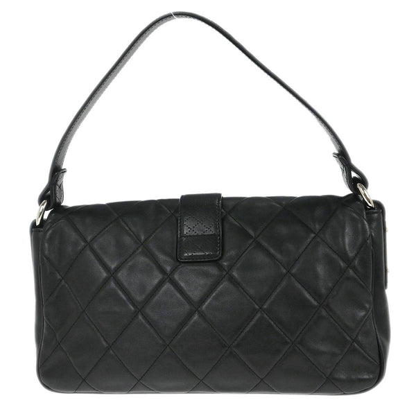 Chanel Door Latch Flap Shoulder Bag Quilted Leather