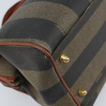 Fendi Vintage Pequin Convertible Boston Bag Coated Canvas Mini - image 10