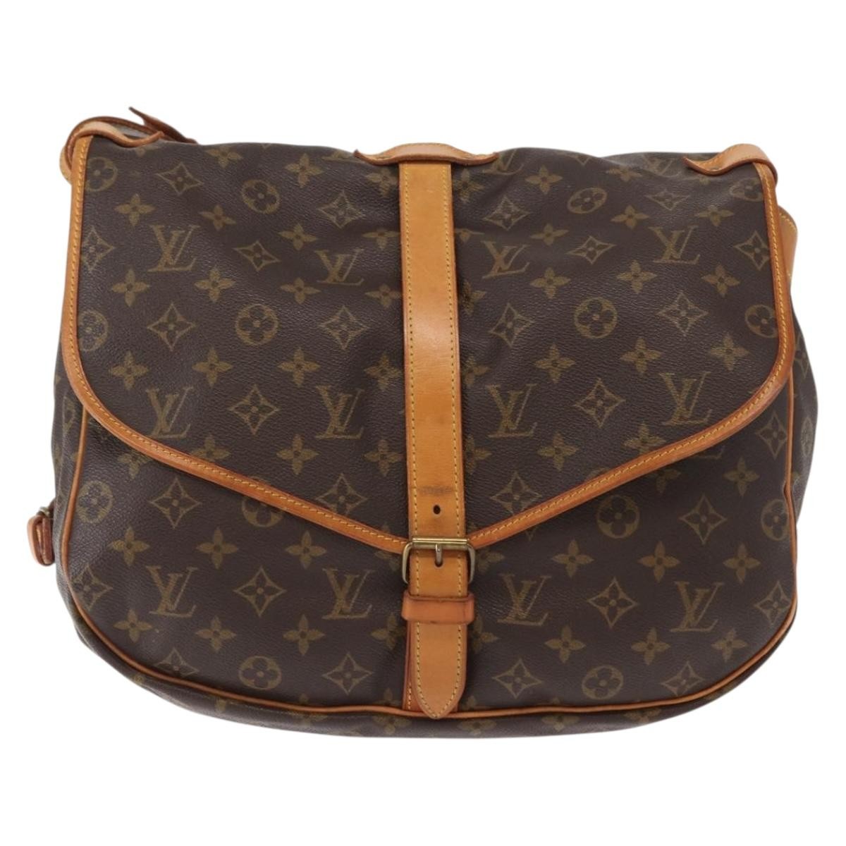 Louis Vuitton Saumur Handbag Monogram Canvas 35 - image 1