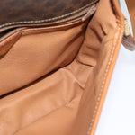 Celine Vintage Macadam Circle Logo Shoulder Bag Canvas and Leather - image 20