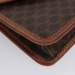 Celine Vintage Macadam Circle Logo Shoulder Bag Canvas and Leather - image 8