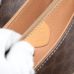 Celine Vintage Macadam Shoulder Bag Canvas and Leather - image 6