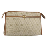 Christian Dior Vintage Honeycomb Zip Pouch Coated Canvas Medium - image 16
