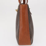 Celine Vintage Macadam Shoulder Bag Canvas and Leather - image 4