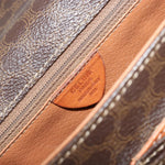 Celine Vintage Macadam Circle Logo Shoulder Bag Canvas and Leather - image 6