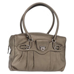 Salvatore Ferragamo Gancini Buckle Shoulder Bag Leather Large - image 18