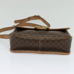 Celine Vintage Macadam Circle Logo Shoulder Bag Canvas and Leather - image 15