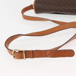 Celine Vintage Macadam Circle Logo Shoulder Bag Canvas and Leather - image 7