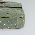Valentino Garavani Rockstud Spike Flap Bag Quilted Suede Medium - image 10