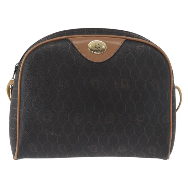 Christian Dior Vintage Honeycomb Shoulder Bag Canvas and Leather - image 1