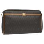 Christian Dior Vintage Honeycomb Zip Pouch Canvas and Leather - image 1