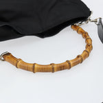 Gucci Vintage Bamboo Handle Open Hobo Nylon Medium - image 8