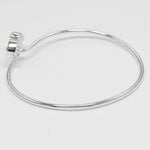 Tiffany & Co. Double Heart Lock Bangle Bracelet Sterling Silver with 18K Yellow Gold - image 5