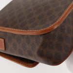 Celine Vintage Macadam Circle Logo Shoulder Bag Canvas and Leather - image 10