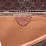 Celine Vintage Macadam Circle Logo Shoulder Bag Canvas and Leather - image 6