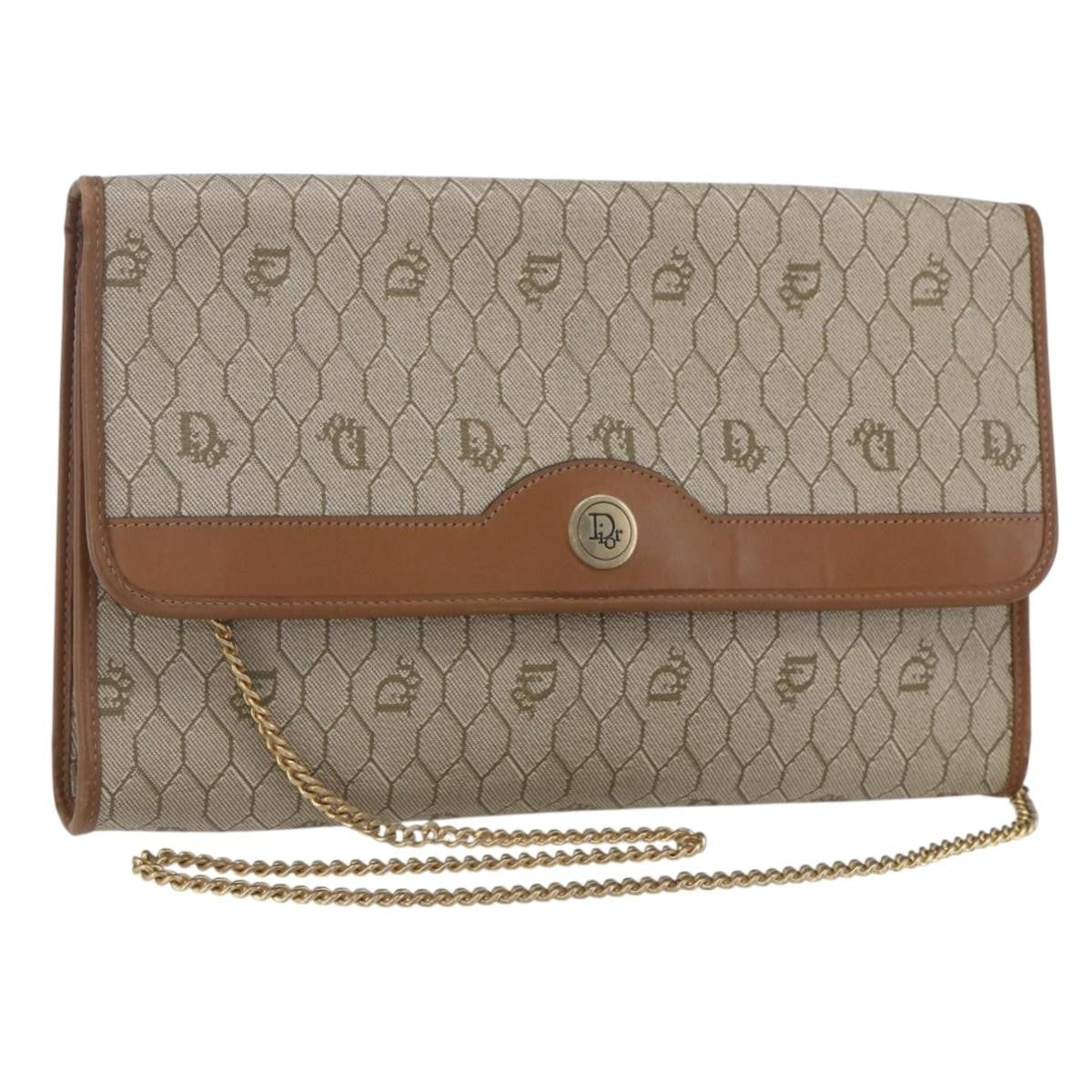 Christian Dior Vintage Honeycomb chain Canvas - image 1