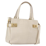Salvatore Ferragamo Double Gancini Side Buckle Tote Leather Medium - image 13