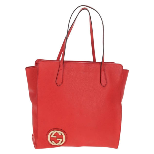 Gucci Grand Prix Interlocking GG Tote Grainy Leather Large - image 1