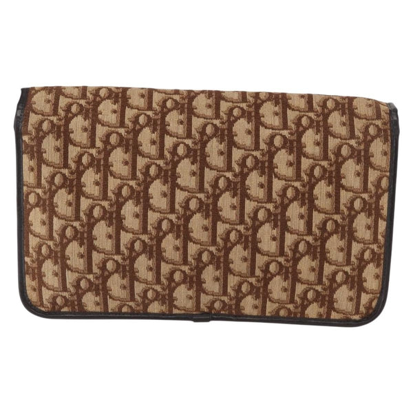 Christian Dior Vintage Trotter Shoulder Bag Canvas medium