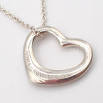 Tiffany & Co. Elsa Peretti Open Heart Pendant Necklace Sterling Silver 16mm - image 3