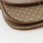 Celine Vintage Macadam Circle Logo Shoulder Bag Canvas and Leather - image 10