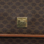 Celine Vintage Macadam Shoulder Bag Canvas and Leather - image 20