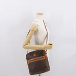 Celine Vintage Macadam Shoulder Bag Canvas and Leather - image 13