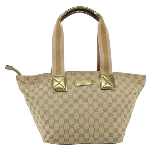 Gucci Web Zip Tote GG Canvas Medium - image 1
