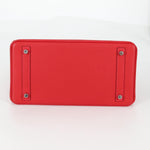 Hermes Birkin Handbag Red Epsom with Palladium Hardware 30 - image 15