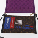 Louis Vuitton Double Flat Messenger Bag Limited Edition Logo Story Monogram Canvas and Denim - image 17