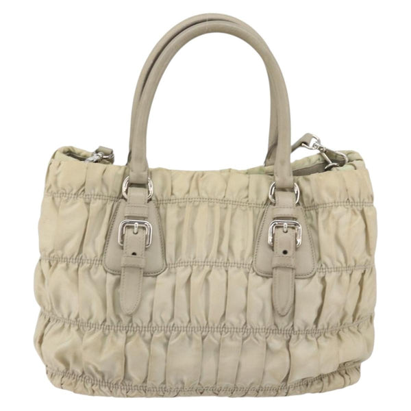 Prada Gaufre Convertible Tote Tessuto Small