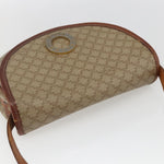 Celine Vintage Macadam Circle Logo Shoulder Bag Canvas and Leather - image 14