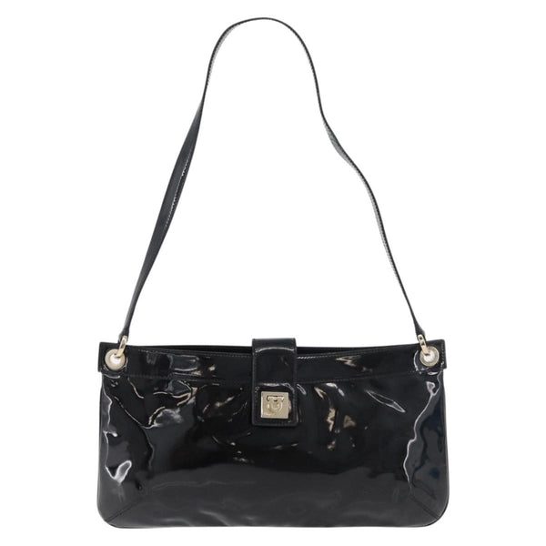 Salvatore Ferragamo Gancini Shoulder Bag Patent Leather - image 1