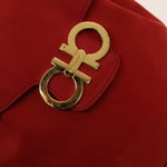 Salvatore Ferragamo Gancini Flap Drawstring Backpack Suede - image 16