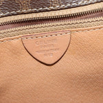 Celine Vintage Macadam Circle Logo Shoulder Bag Canvas and Leather - image 6