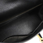Hermes Kelly Handbag Black Ardennes with Gold Hardware 32 - image 3