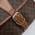 Celine Vintage Macadam Shoulder Bag Canvas and Leather - image 13