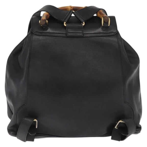 Gucci Vintage Bamboo Backpack Leather