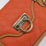 Salvatore Ferragamo Gancini Shoulder Bag Canvas - image 12