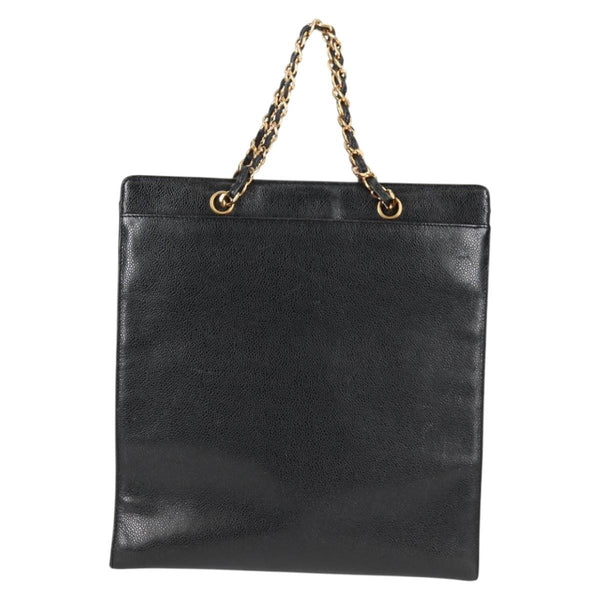 Chanel Vintage CC Lock Pocket Chain Tote Caviar Medium