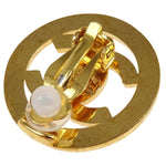 Chanel CC Round Earrings Metal - image 3