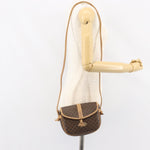 Celine Vintage Macadam Shoulder Bag Canvas and Leather - image 13