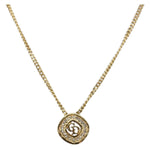 Christian Dior CD Pendant Necklace Metal and Crystals - image 2
