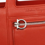 Salvatore Ferragamo Gancini handbag Leather - image 12