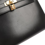 Hermes Kelly Handbag Black Box Calf with Gold Hardware 32 - image 3