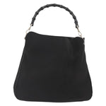 Gucci Vintage Bamboo Handle Open Hobo Nylon Medium - image 2